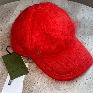 Gucci Mohair Baseball Cap NWT S